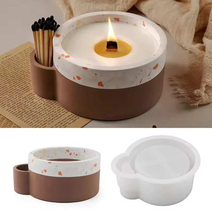 סיליקון קערה עם קערה צדדית קטנה קוטר 18 סמ ענקית