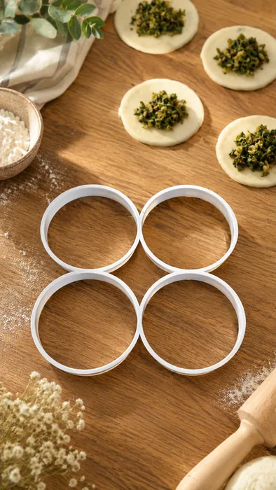 חותכן פטאייר קוטר 10 סמ ארבע עיגולים.