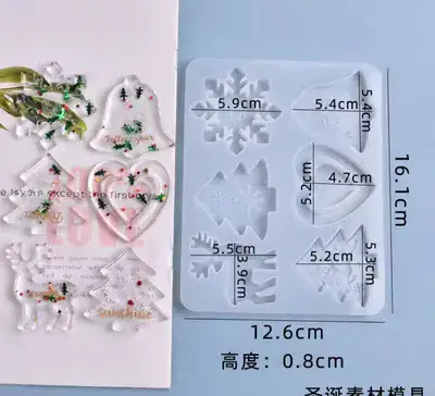 סיליקון צורות שונות לחג המולד