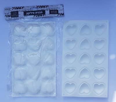 סיליקון 15 לבבות מעוגלים 5 סמ