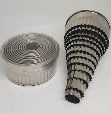 סט מקדים משונן 12 חלקים נירוסטה