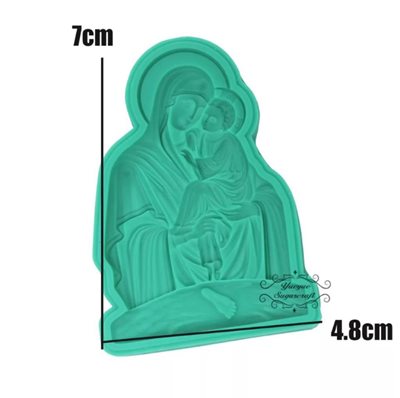 סיליקון מאריה עם תינוק לא עמוקה.