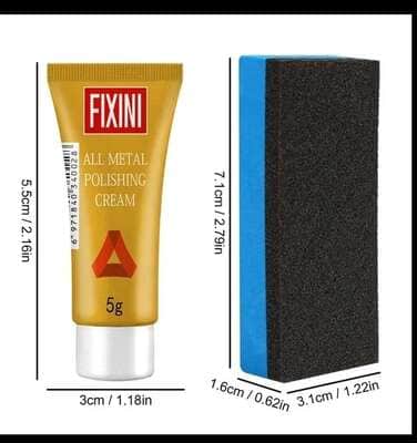 משחה +ספוג ללטוש ותיקון סריטוט של מוצרי אומנות