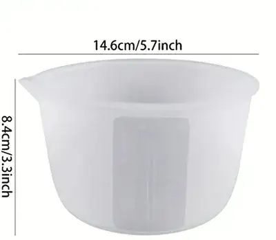 כד מדידה סיליקון גמיש 600 מל