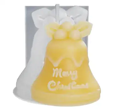 סיליקון פעמון חג המולד 8סמ גובה קוטר 8 סמ