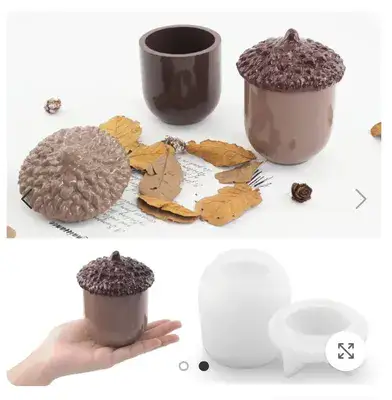 סיליקון קופסה עם מכסה צורת אלון