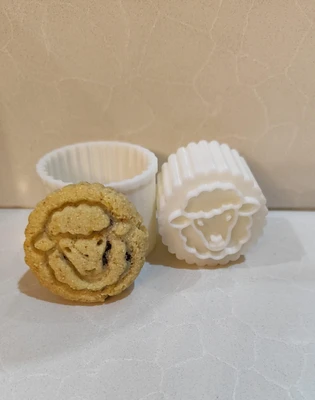 תבנית מעמול עם הדפס ראש כבשה