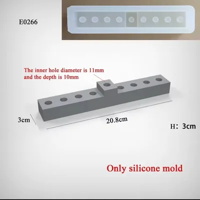 תבנית סיליקון חנוכיה דגם 2