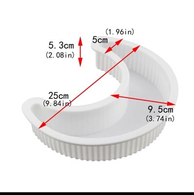 סיליקון חצי ירח גדול גם לאפייה