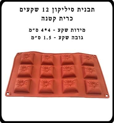 תבנית סיליקון 12 כרית קטנה