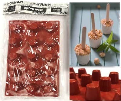 תבנית סיליקון מגנום מקל 11 שקעים