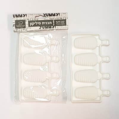 תבנית סיליקון מיני מגנום עם פסים בצד